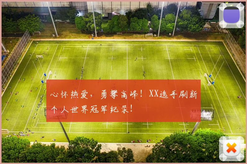 心怀热爱，勇攀高峰！XX选手刷新个人世界冠军纪录！